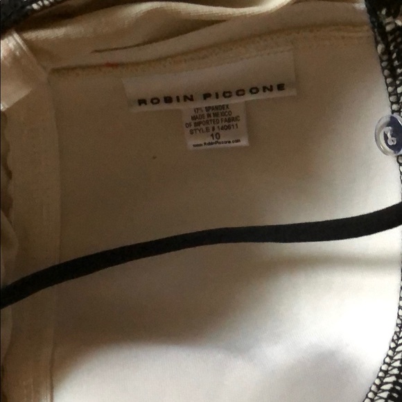 Robin Piccone Bianca Mitered Stripe one piece 10🖤 - Picture 3 of 4